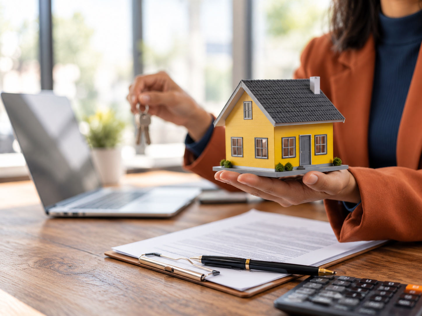 Mortgage broker in Dubai helping a client compare home loan offers